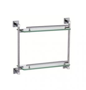 double glass shelf