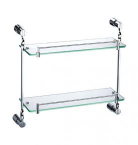 double glass shelf