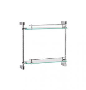 double glass shelf