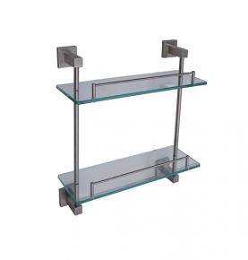 double glass shelf