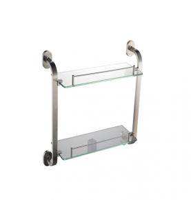 double glass shelf