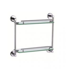 double glass shelf