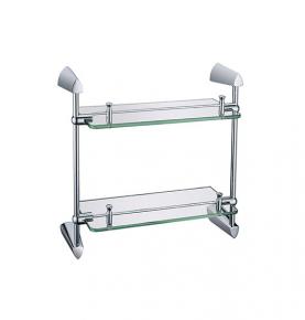 double glass shelf