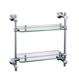 double glass shelf