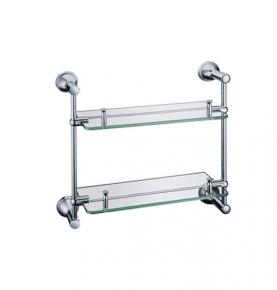 double glass shelf