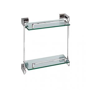 double glass shelf